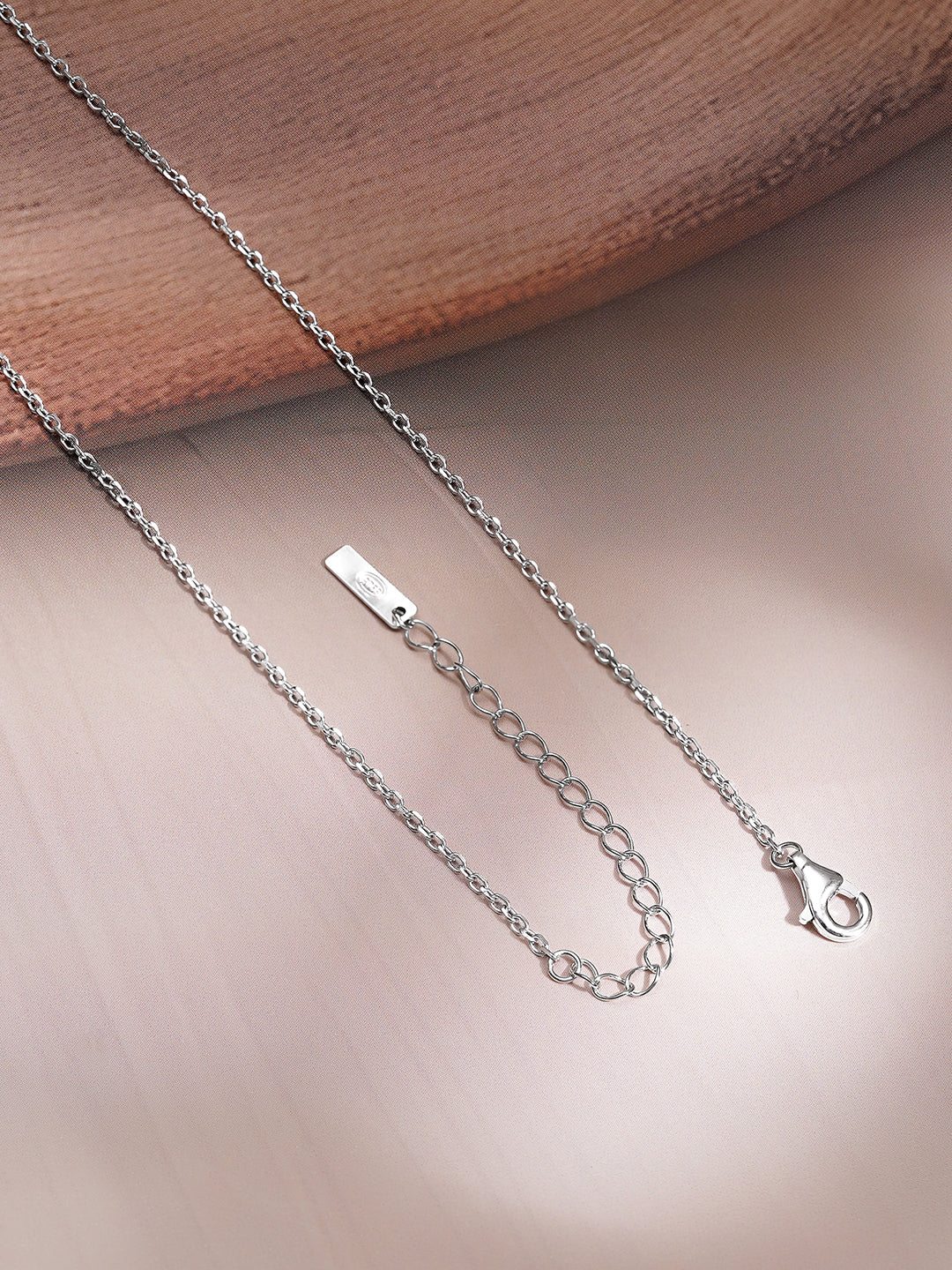 925 Fine Silver Pear Cut Solitaire Cubic Zirconia Pendant Necklace フリーサイズ