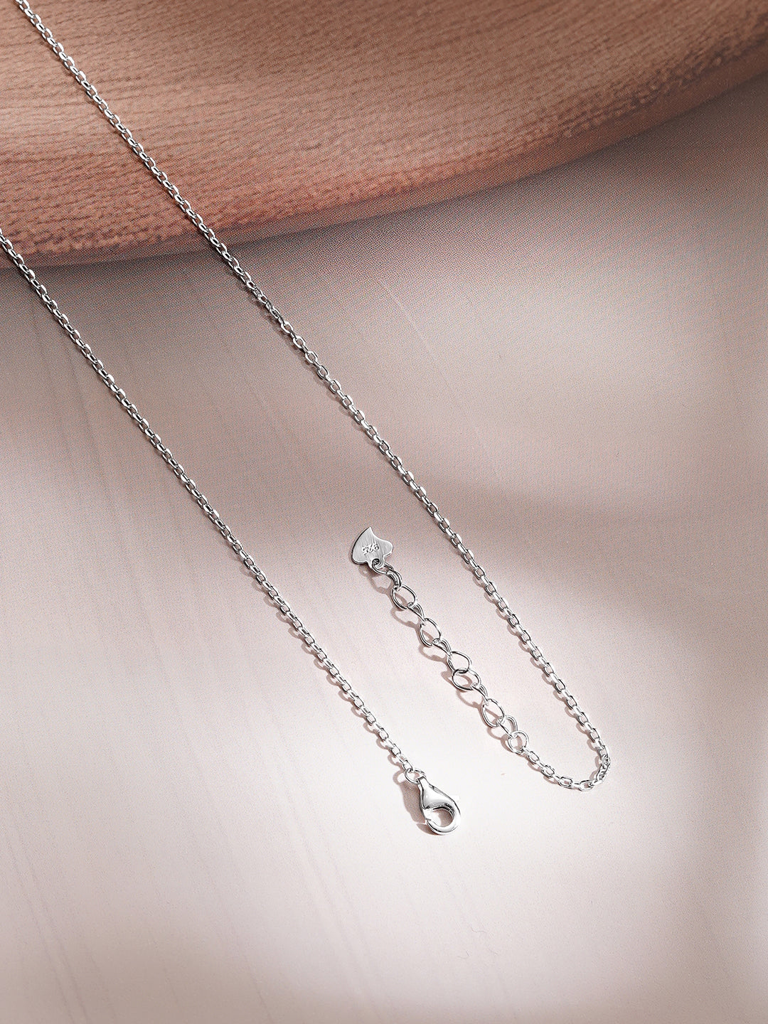 925 Fine Silver Crystal Celestial Star Drop Chain Necklace フリーサイズ