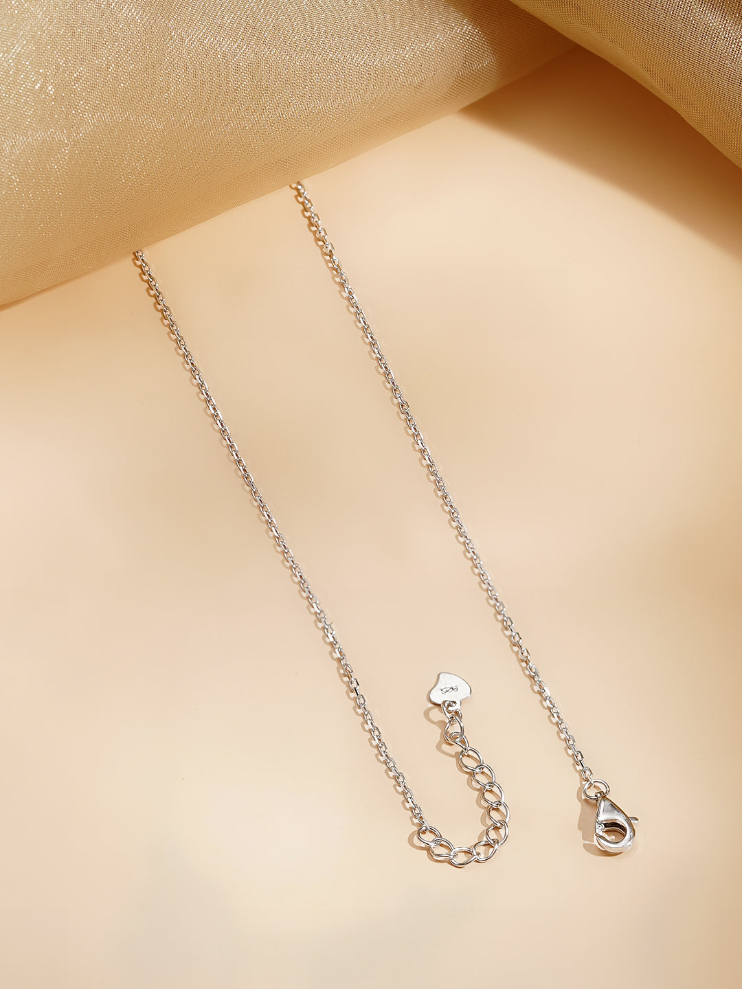 925 Fine Silver Rhodium Plated Multi Charm Necklace フリーサイズ