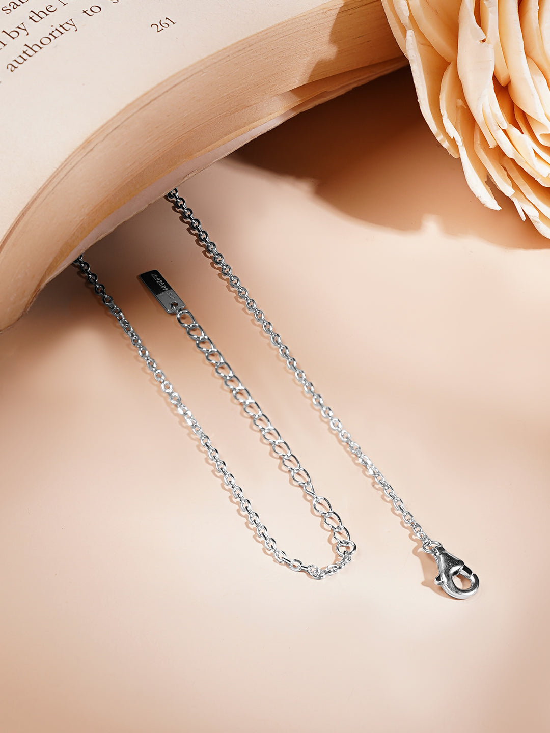 925 Fine Silver Rhodium Plated Multi Charm Necklace フリーサイズ