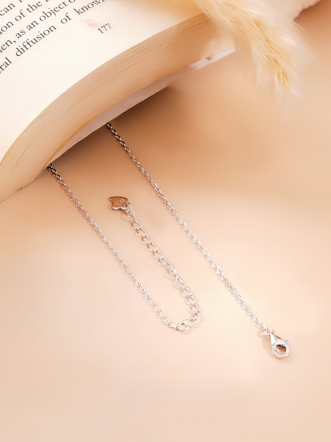 925 Fine Silver Rhodium Plated AD Marquise Drop Pendant Necklace フリーサイズ