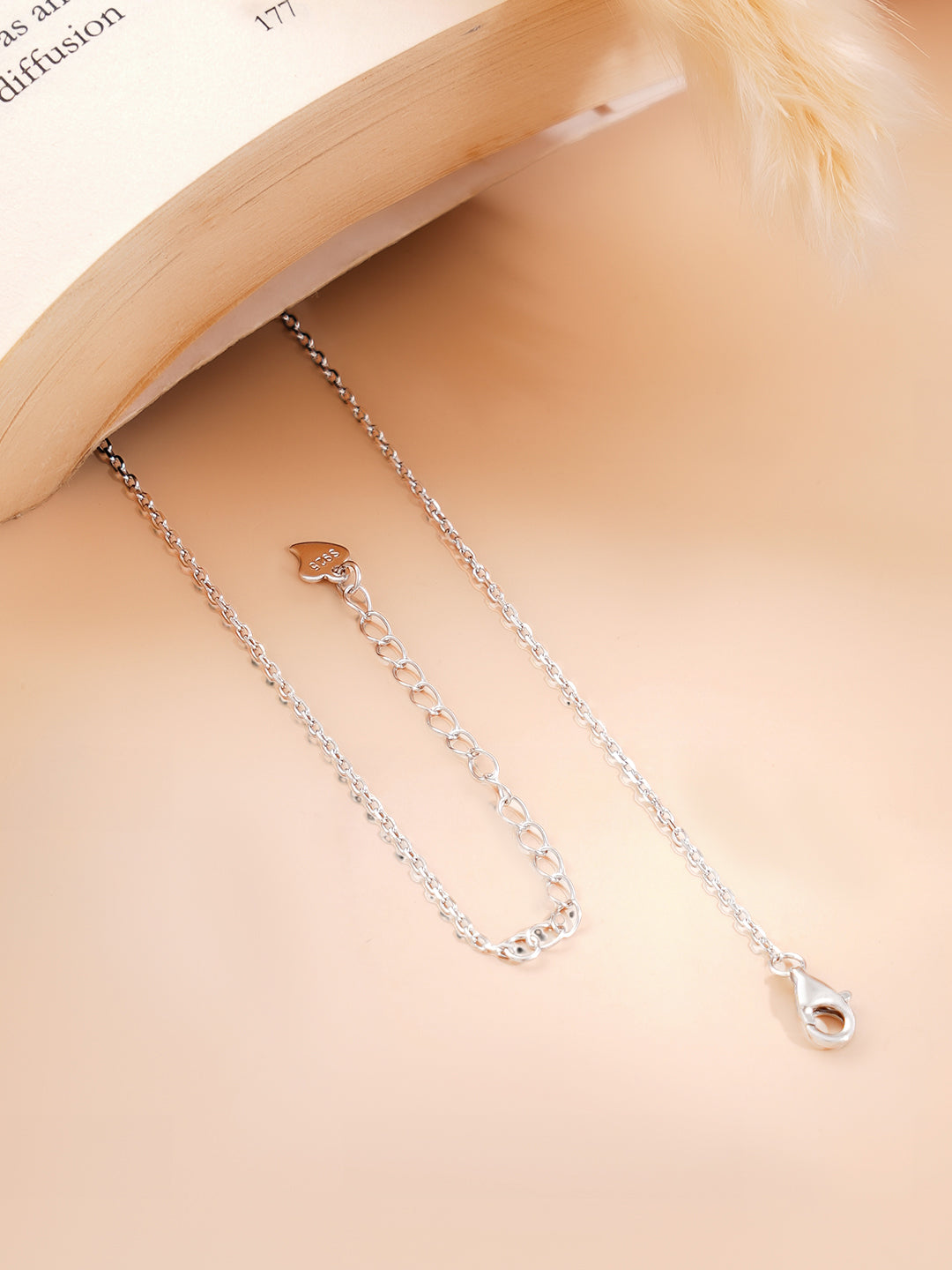 925 Fine Silver Rhodium Plated American Diamon Zirconia Butterfly Necklace フリーサイズ
