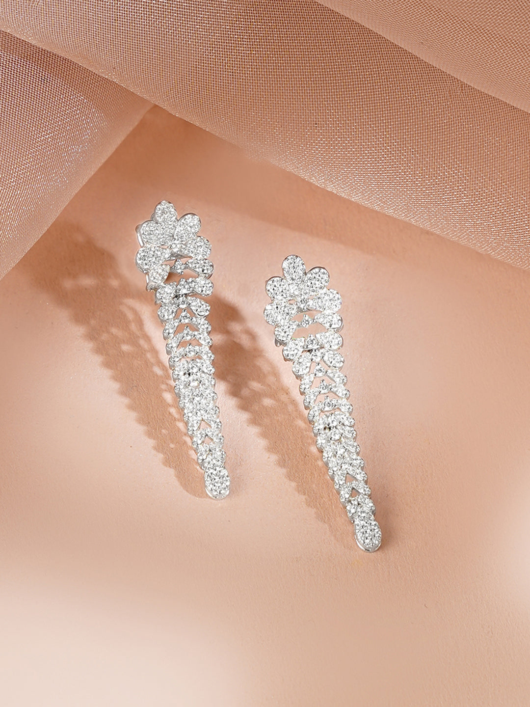 925 Fine Silver Rhodium Plated Necklace Set フリーサイズ