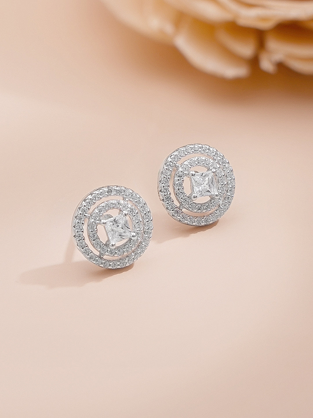 925 Fine Silver Rhodium Plated Necklace Set With Round Charms フリーサイズ