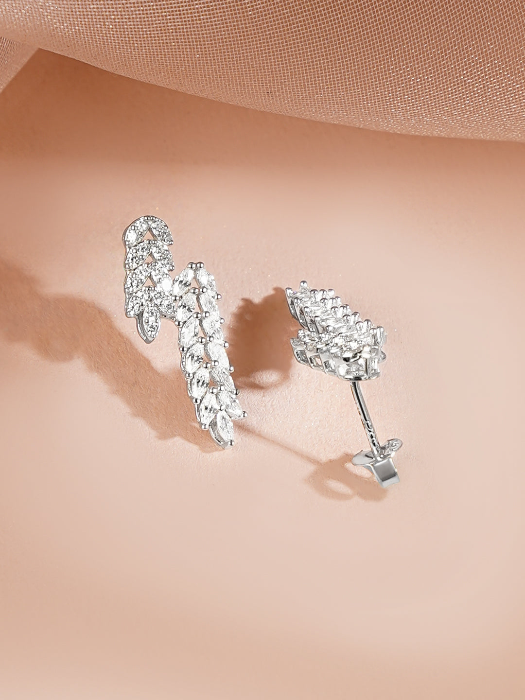 925 Fine Silver Rhodium Plated Necklace Set フリーサイズ