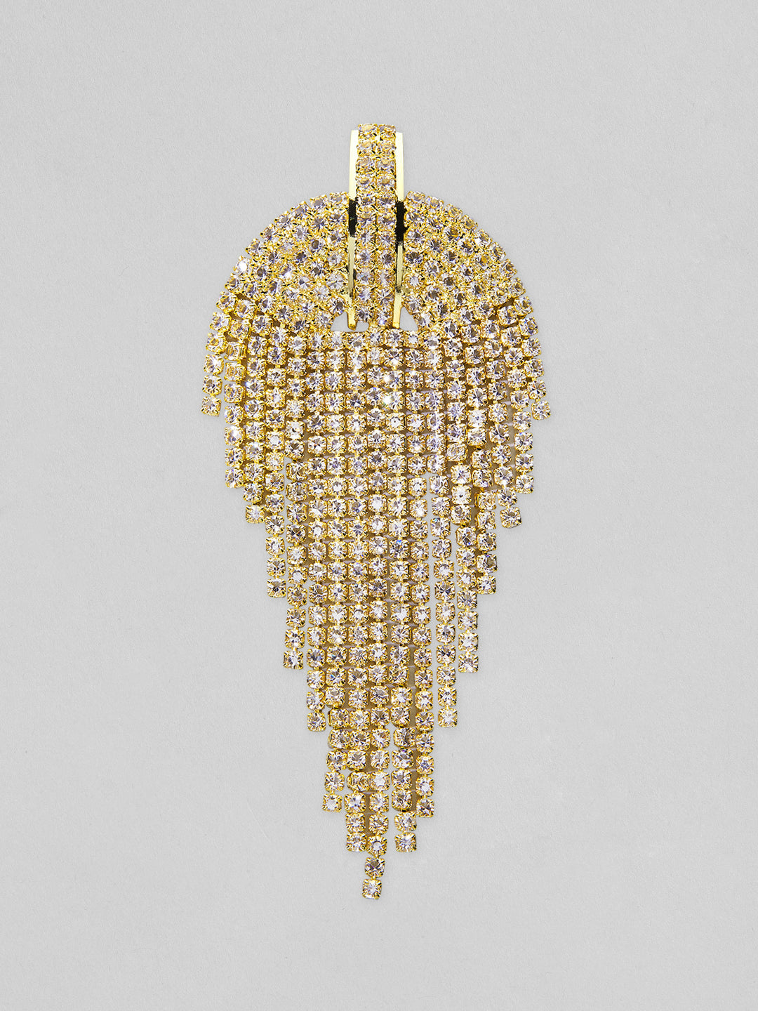 Golf Toned Tassel Dangler Earrings Gold