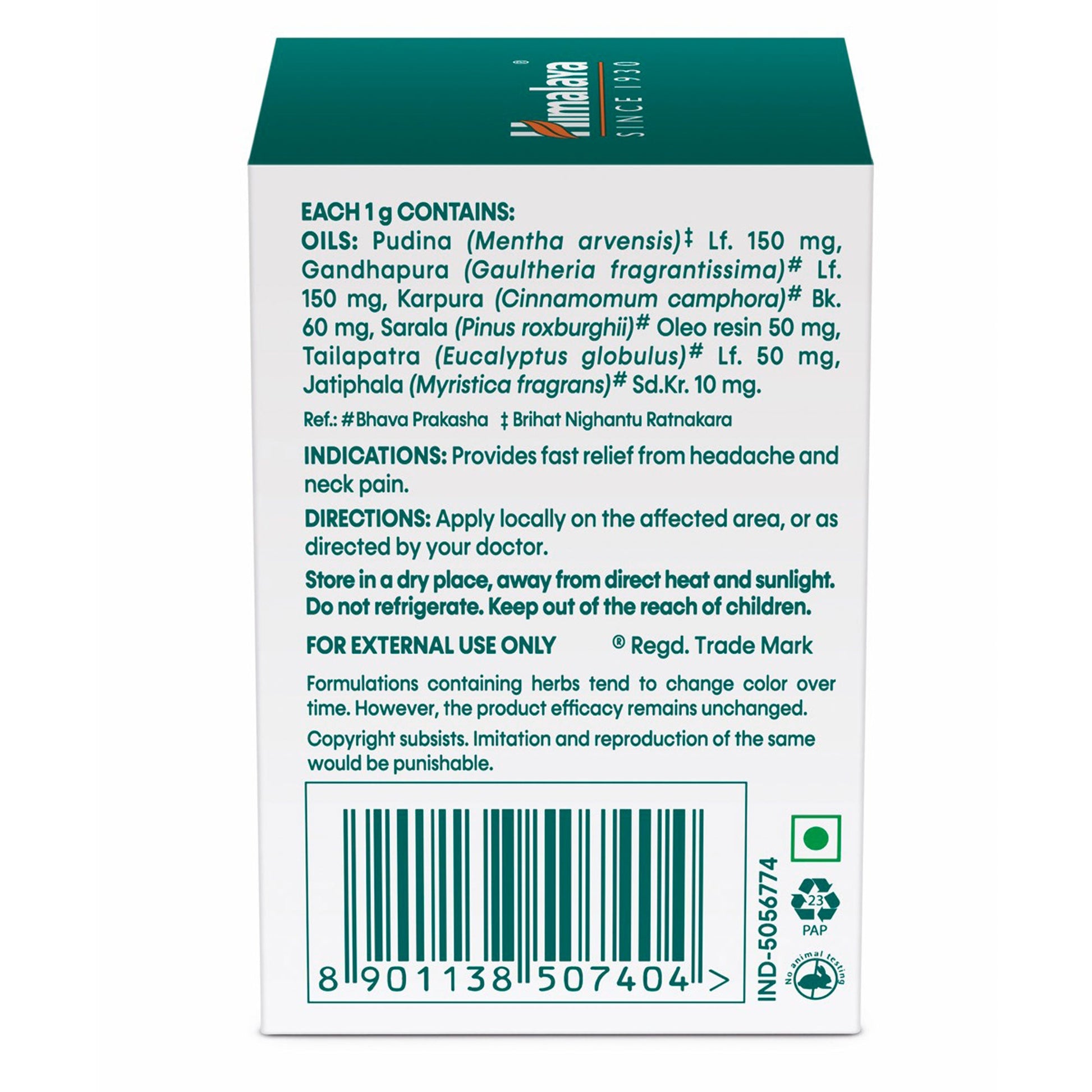 Rumalaya Pain Balm 10g