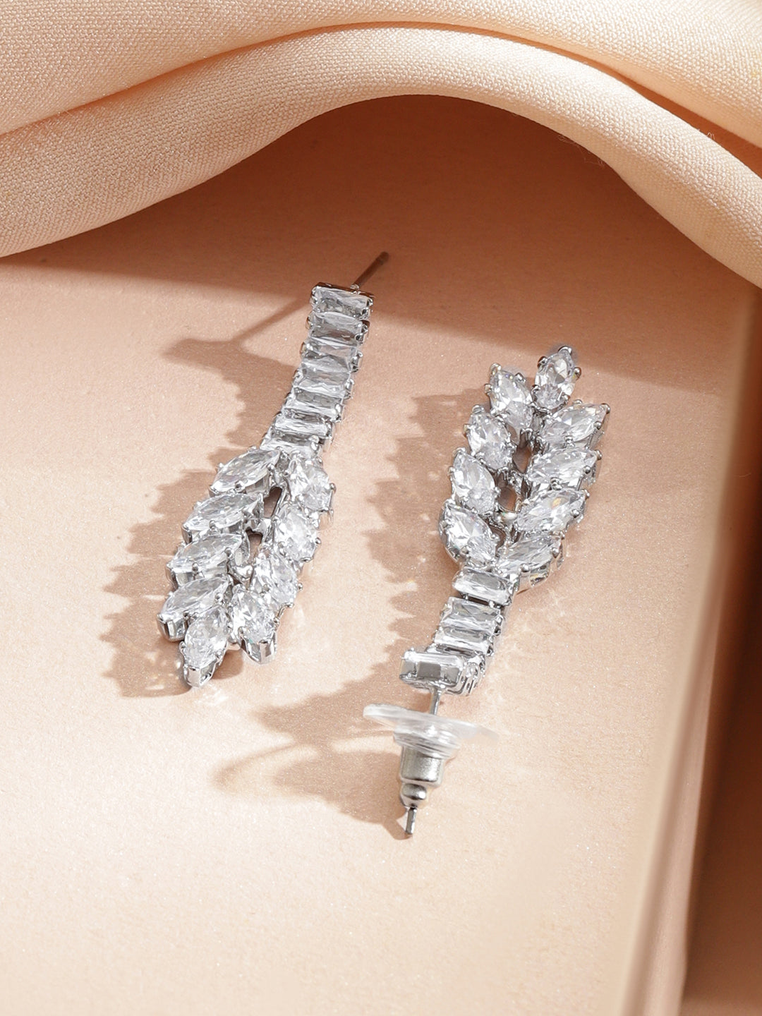 【Rubans】 White Crystal Studded Necklace Set｜ホワイトクリスタル ネックレスセット