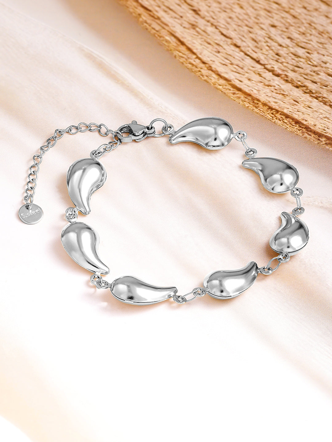 Modern Drop Charm Bracelet フリーサイズ
