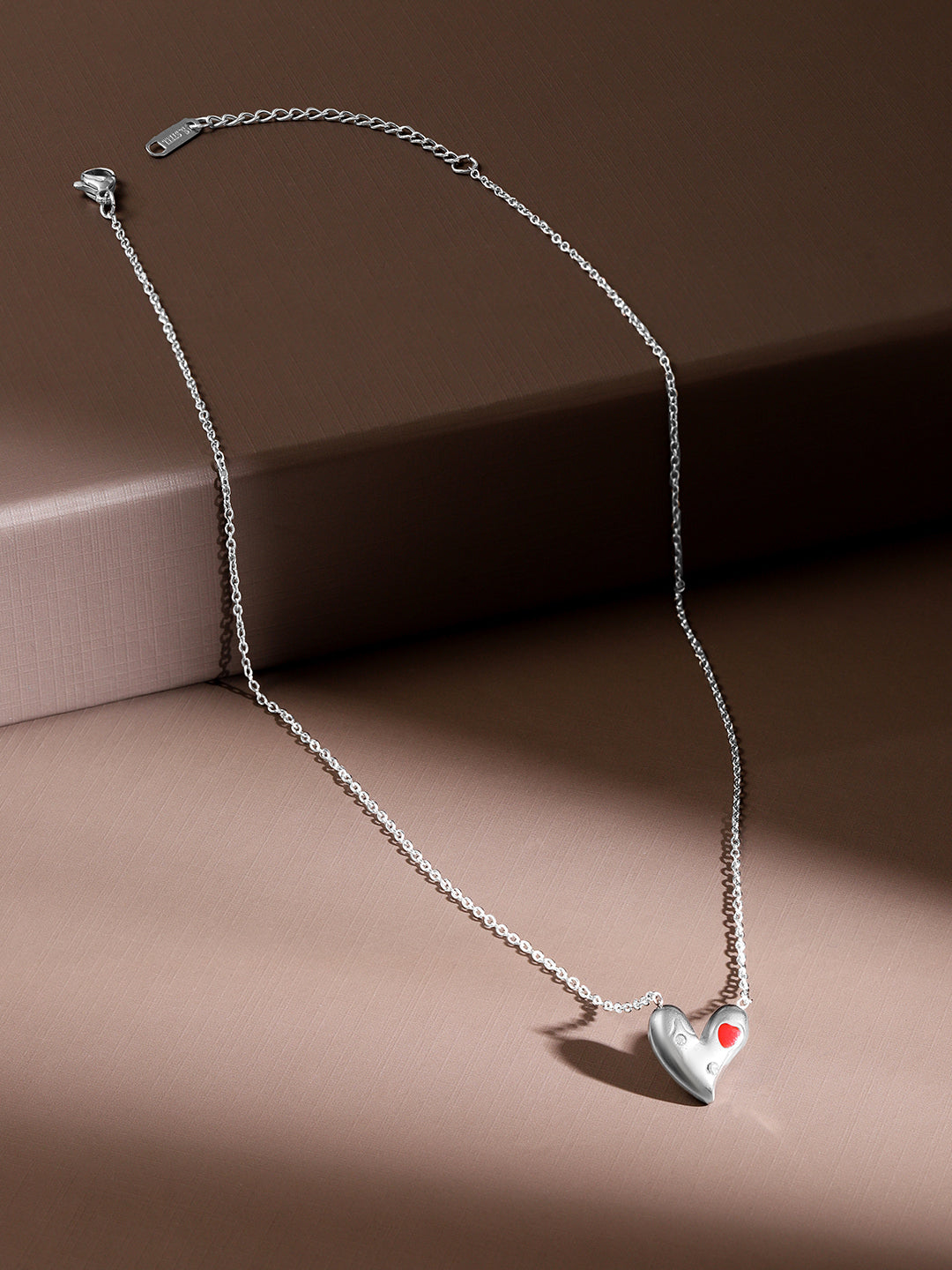 Eternal Heart Pendant Chain Silver