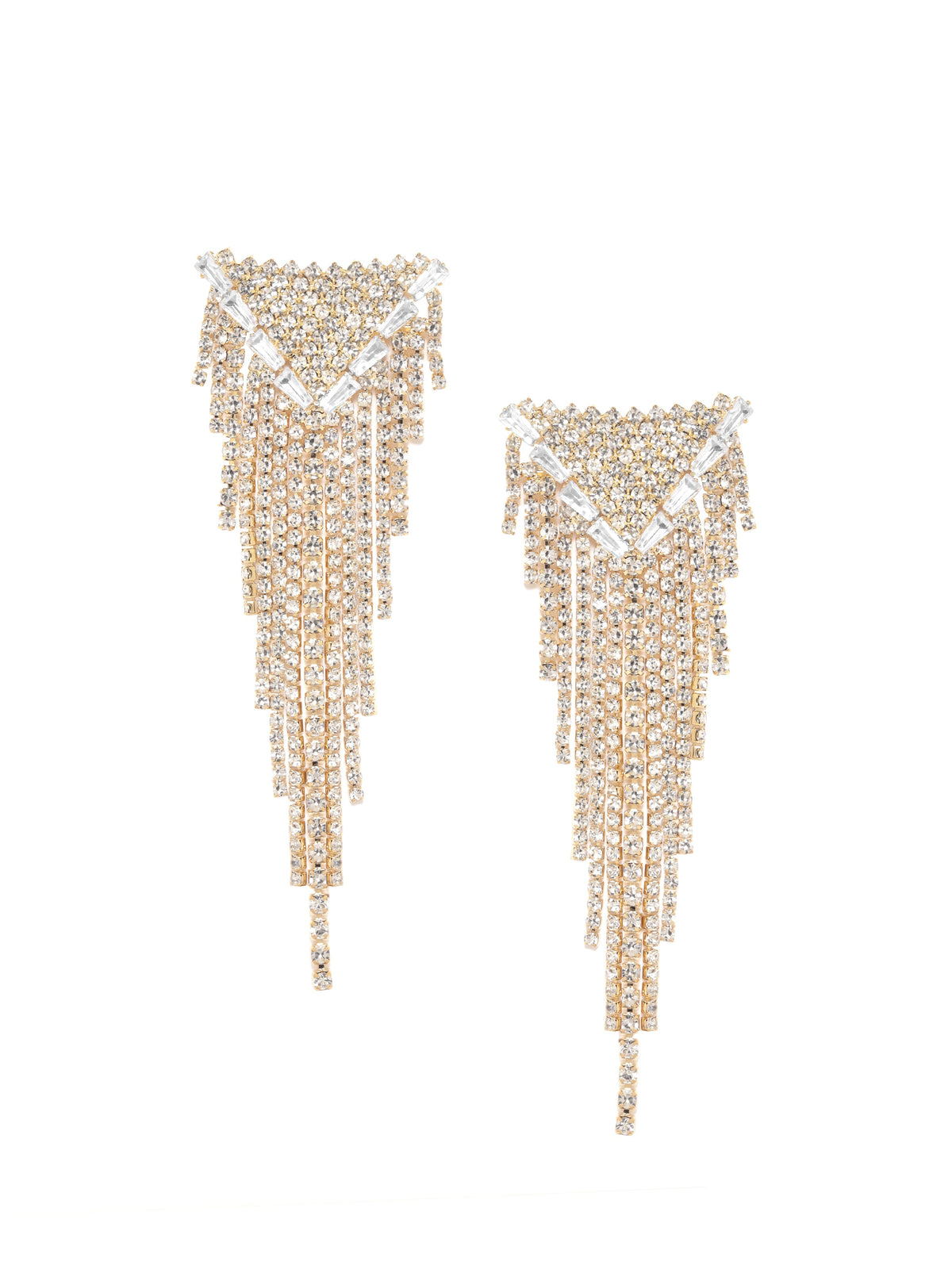 Runway Glam Crystal Danglers フリーサイズ