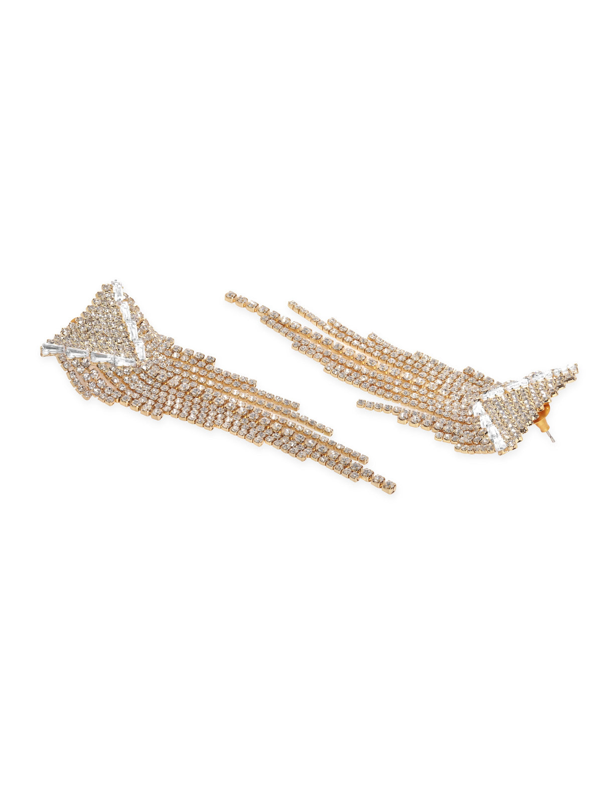 Runway Glam Crystal Danglers フリーサイズ