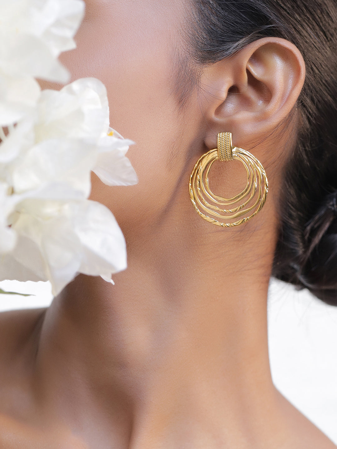 The Sunlit Circles Hoop Drops フリーサイズ