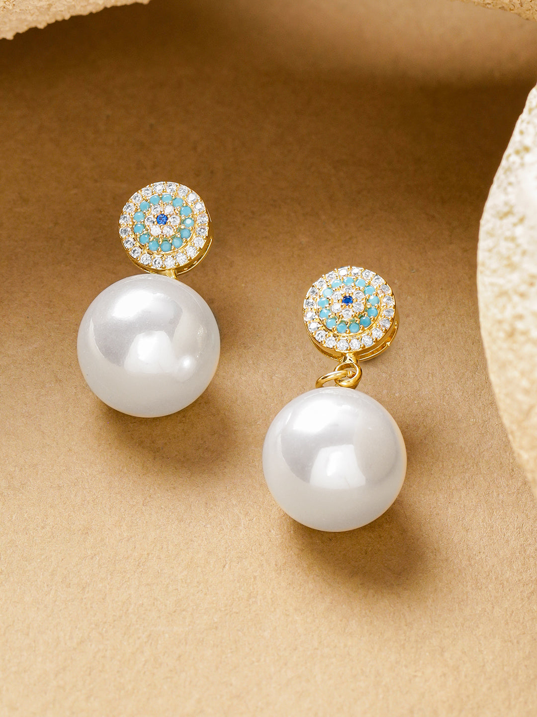 Blue Pearl Drop Earrings フリーサイズ