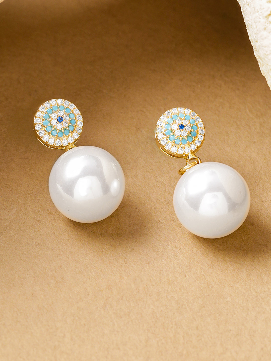 Blue Pearl Drop Earrings フリーサイズ
