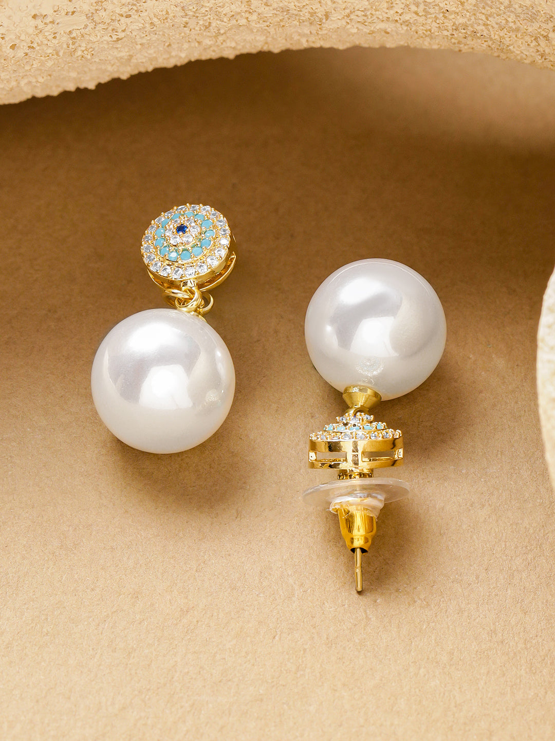 Blue Pearl Drop Earrings フリーサイズ