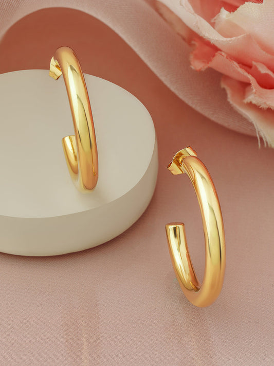 Modern Chic Minimal Hoops フリーサイズ