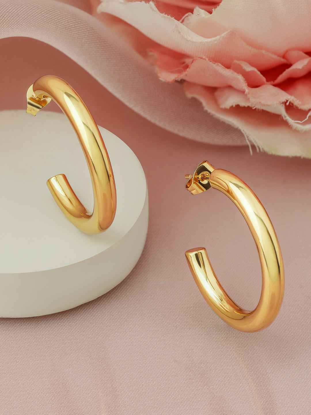 Modern Chic Minimal Hoops フリーサイズ
