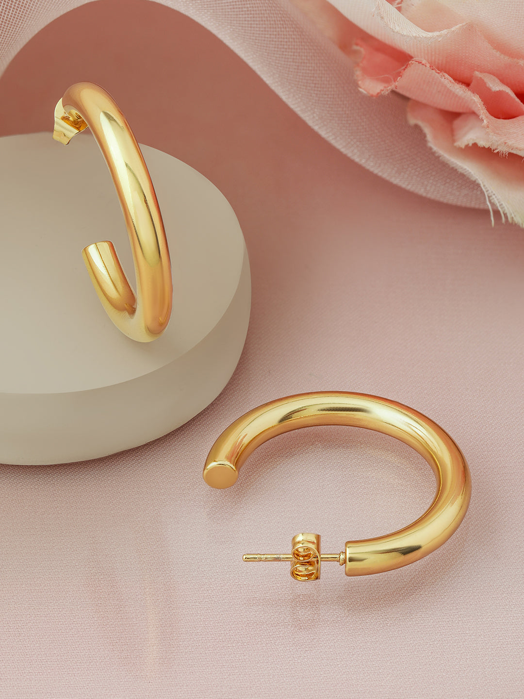 Modern Chic Minimal Hoops フリーサイズ