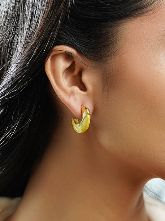 Lemony Light Hoop Earrings フリーサイズ