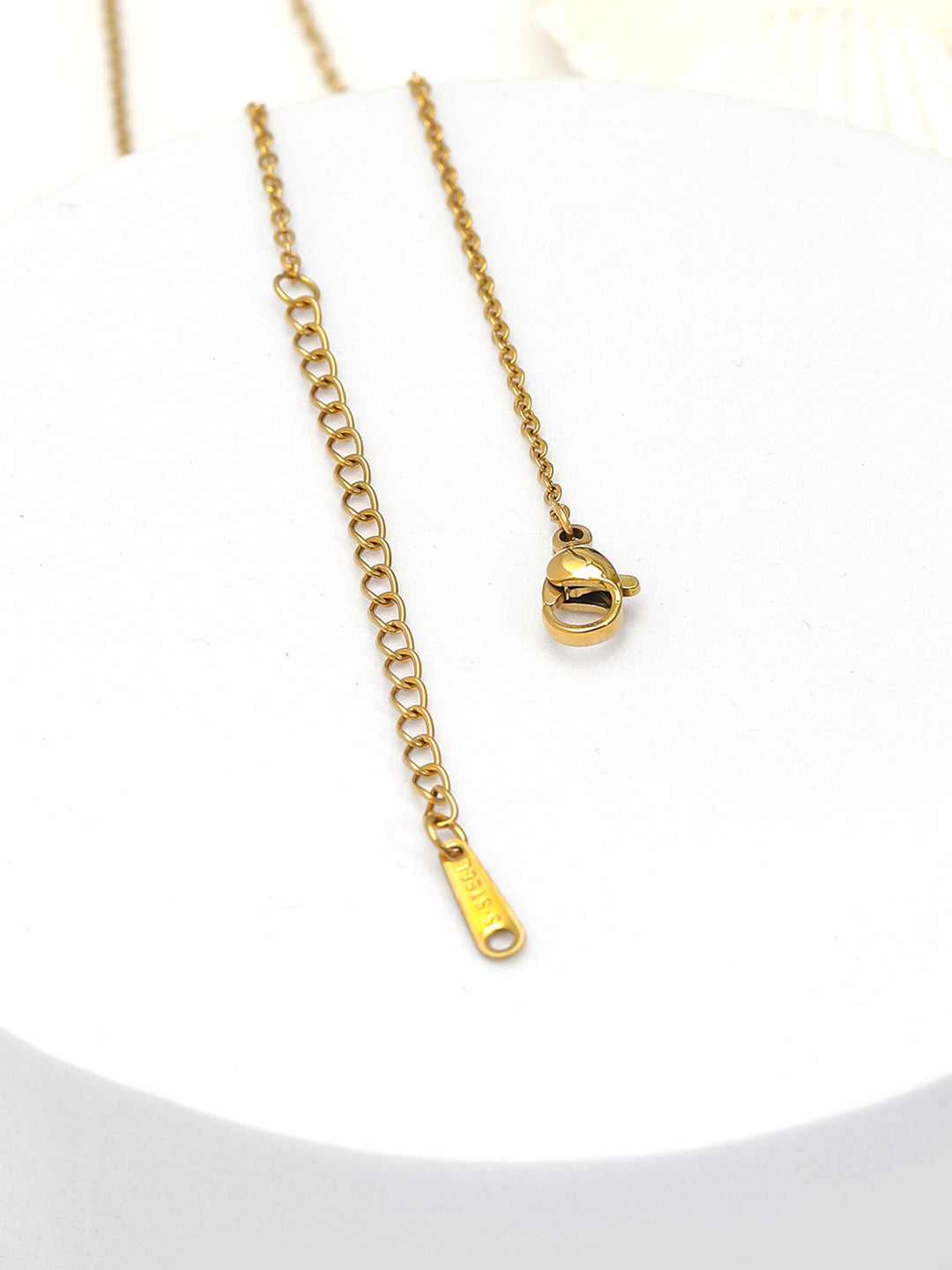 Sparkly Elegant Bow Necklace Gold
