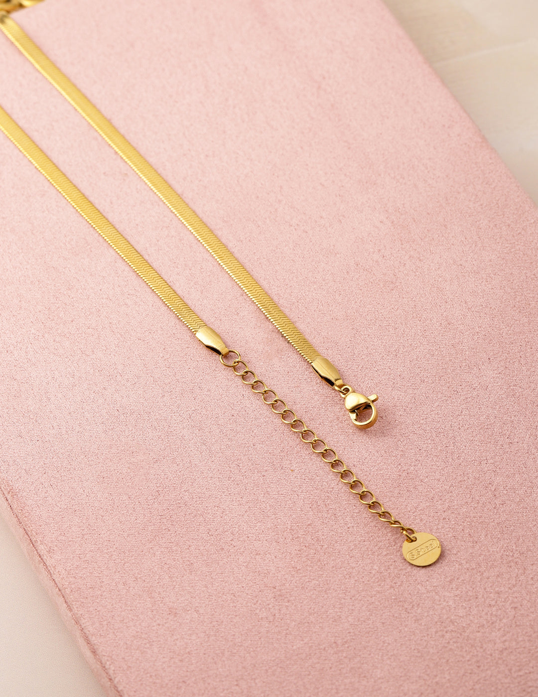 Luminous Bows Stainless Steel Necklace Chain Gold