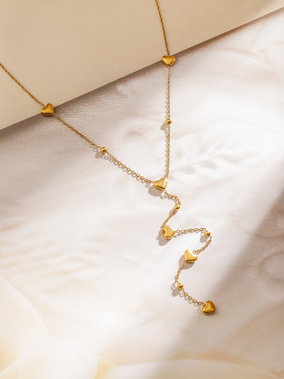 Hearty s Stainless Steel Necklace Chain Gold