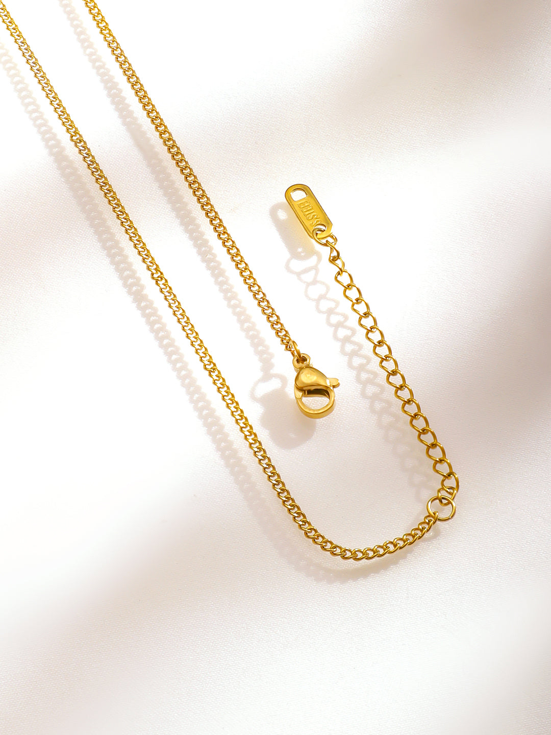 Floral Motif Gold Pendant Chain フリーサイズ