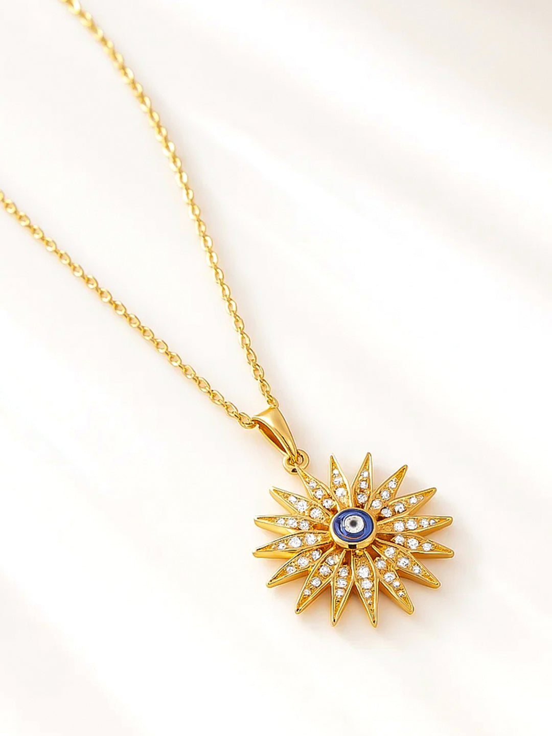 Sun Evil Eye Pendant フリーサイズ