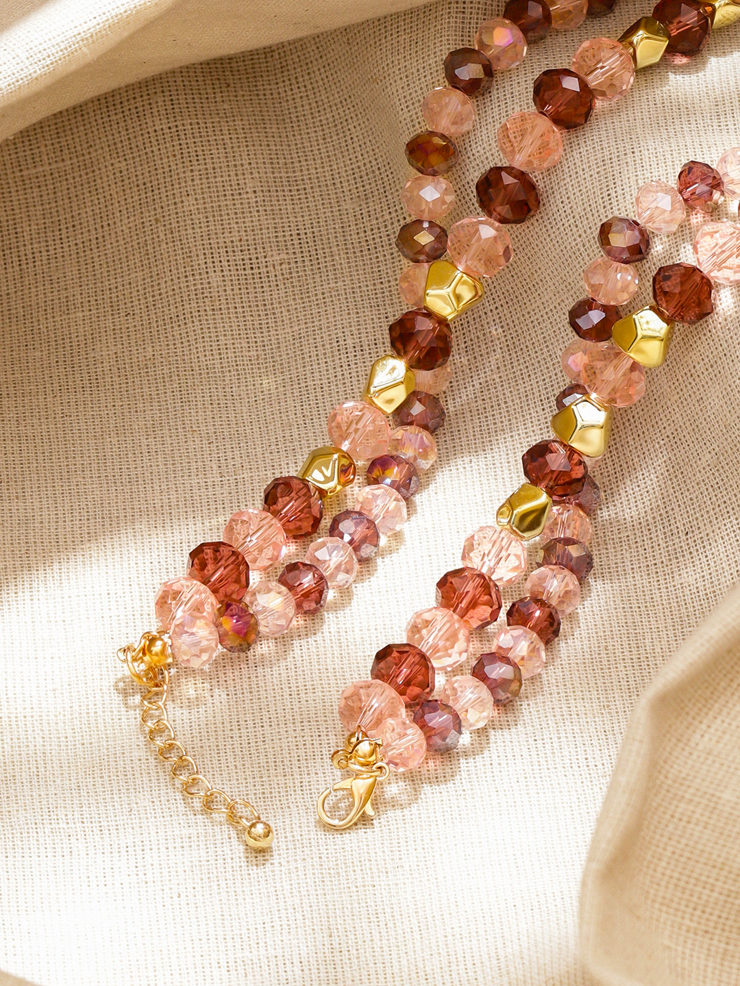 【Rubans】 Multicolor Beaded Layered Necklace｜マルチカラー ビーズ レイヤード ネックレス