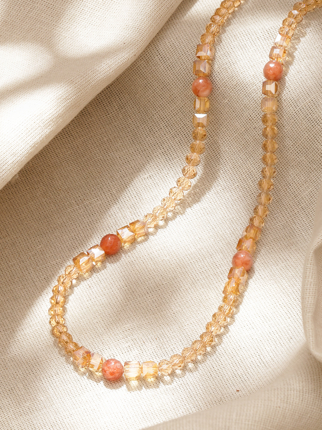Multicolor Beaded Crystal Necklace フリーサイズ