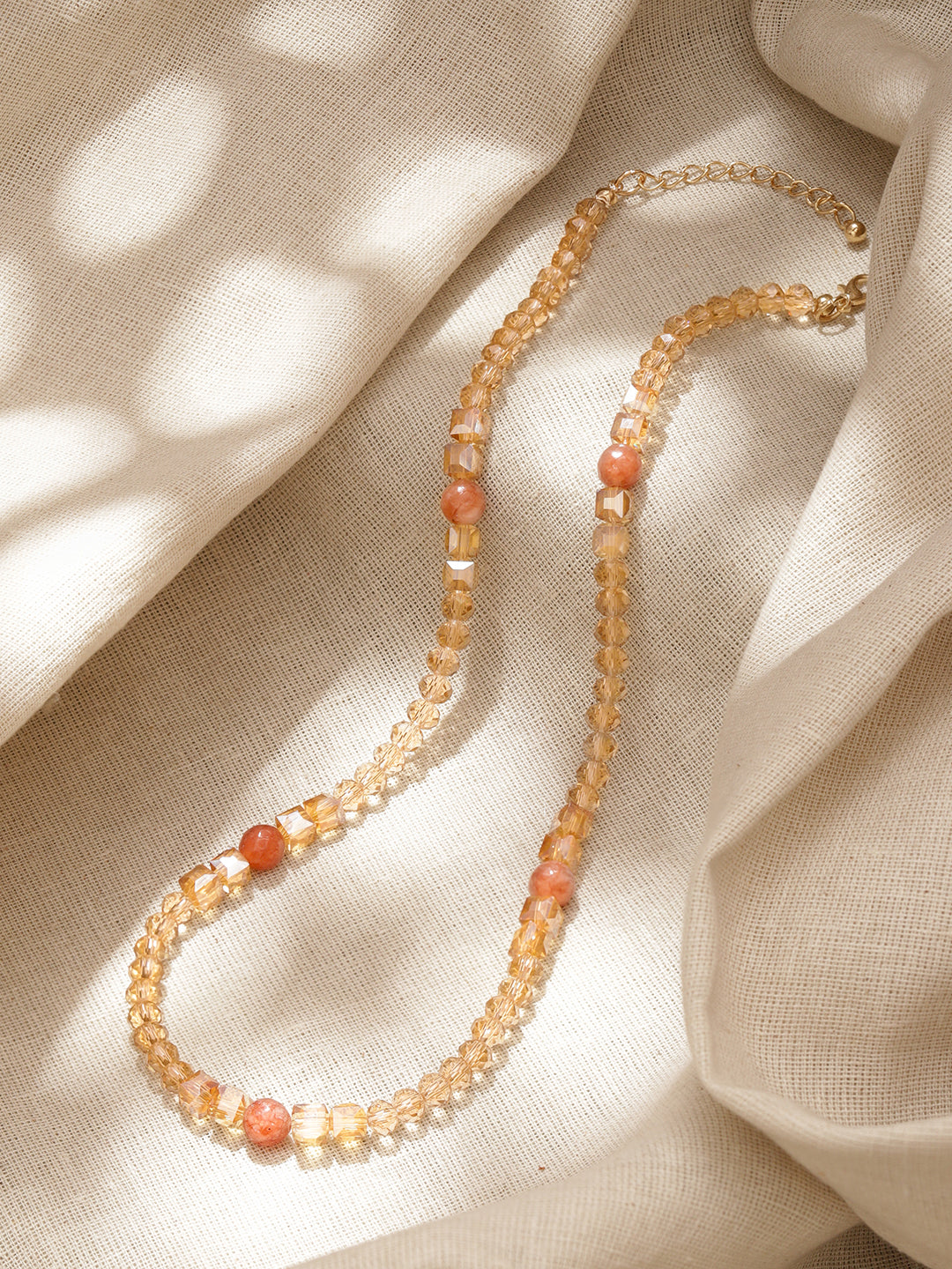 Multicolor Beaded Crystal Necklace フリーサイズ