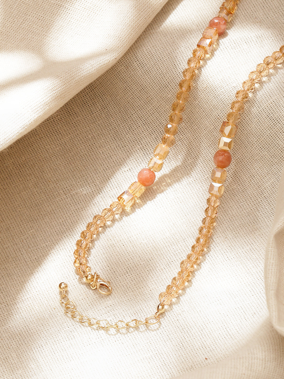Multicolor Beaded Crystal Necklace フリーサイズ