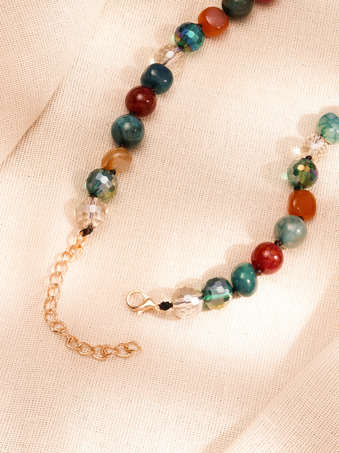 Playful Pop Multicolour Trendy Bead Necklace フリーサイズ