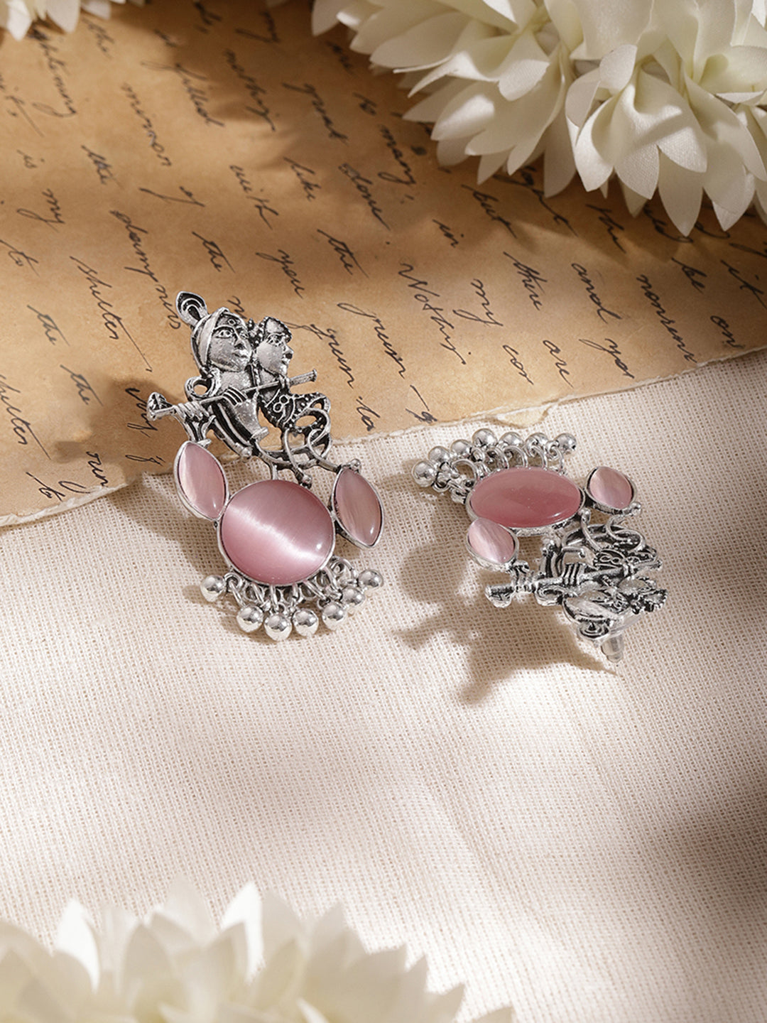 Pastel Devotion Oxidised Drop Earrings フリーサイズ