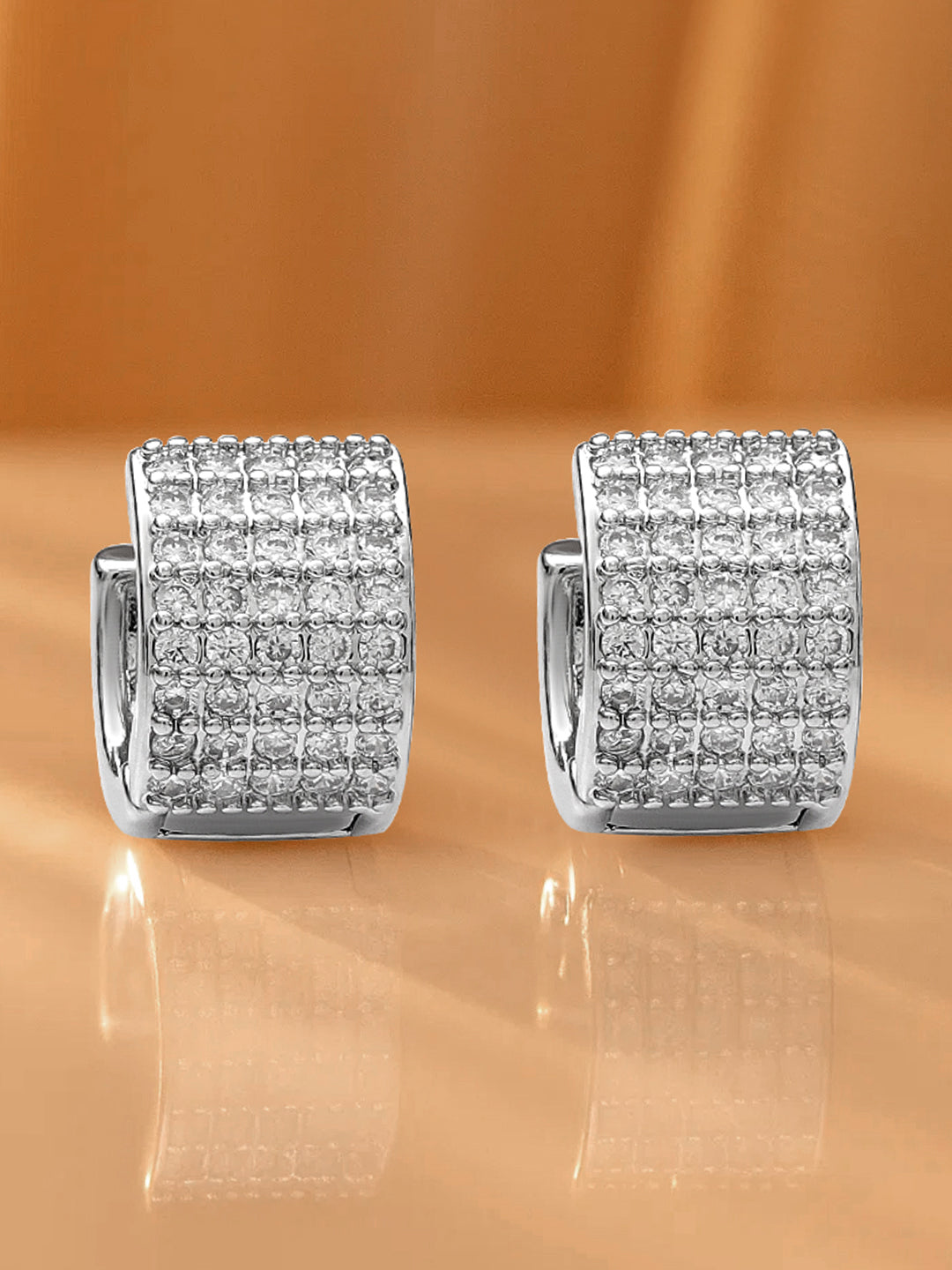 【Rubans】 Eternal Whisper American Diamond Zirconia Hoops｜エターナル ウィスパー アメリカンダイヤモンド ジルコニア フープイヤリング
