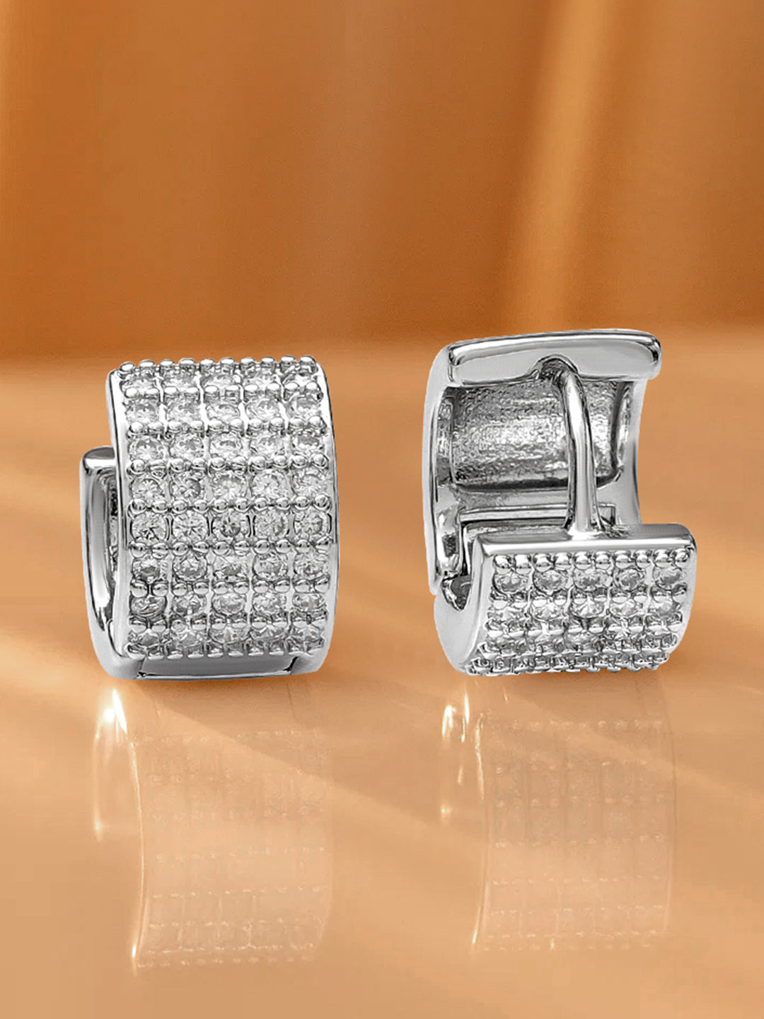 【Rubans】 Eternal Whisper American Diamond Zirconia Hoops｜エターナル ウィスパー アメリカンダイヤモンド ジルコニア フープイヤリング