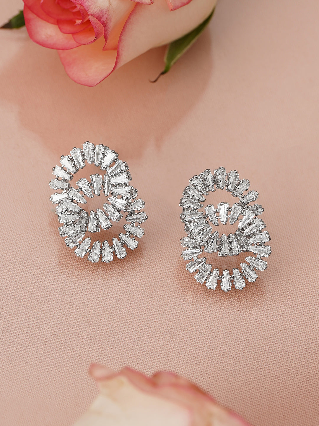 Entangled Edit American Diamond Zirconia Studs フリーサイズ