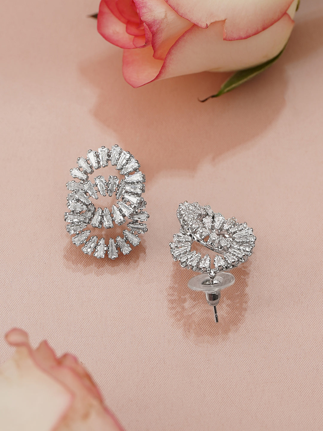 Entangled Edit American Diamond Zirconia Studs フリーサイズ
