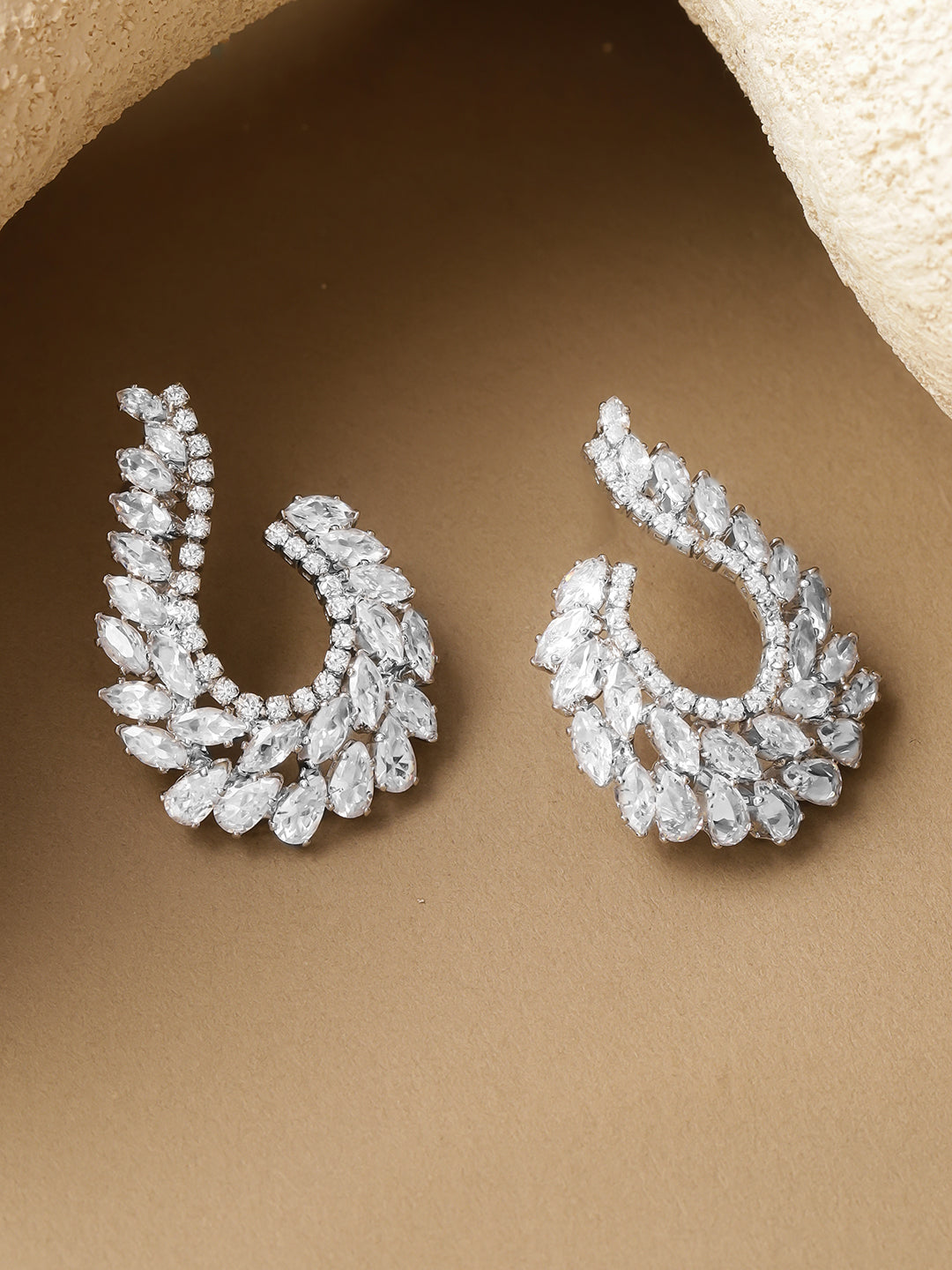 【Rubans】 American Diamond Zirconia Studded Earrings｜アメリカンダイヤモンド ジルコニア スタッドイヤリング