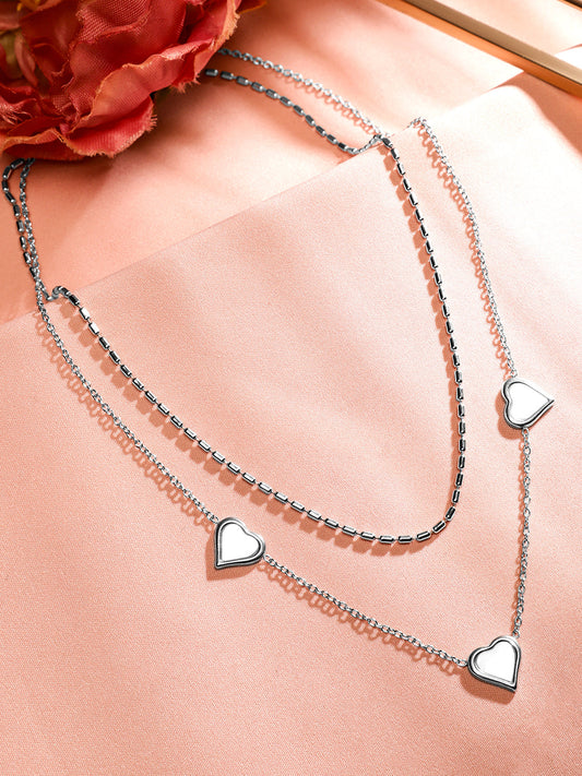 Soulful Charms Simple Chain Necklace Silver