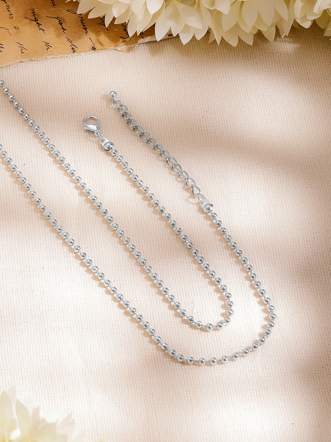 Oxidised Blue Pearl Statement Long Necklace フリーサイズ