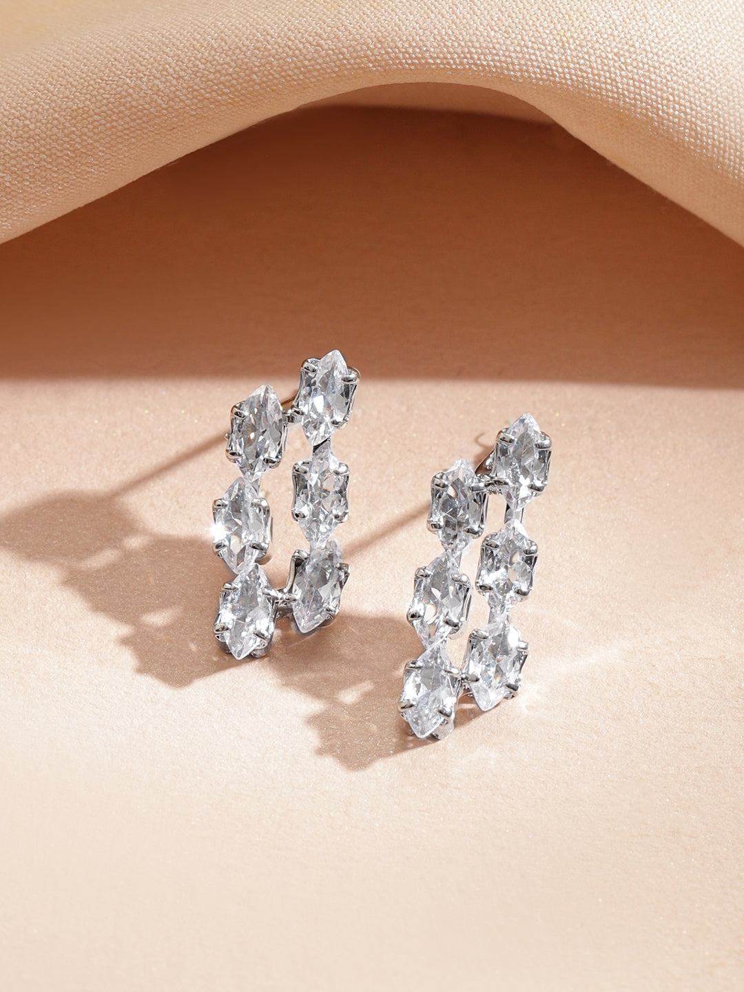 【Rubans】 Crystal Multi-Layered Necklace Set｜クリスタル マルチレイヤード ネックレスセット