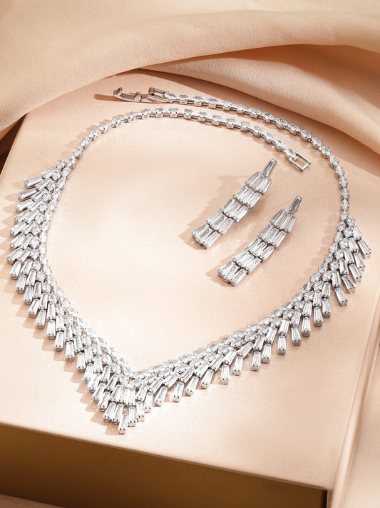 【Rubans】 Multi Crystal Necklace Set｜マルチクリスタル ネックレスセット
