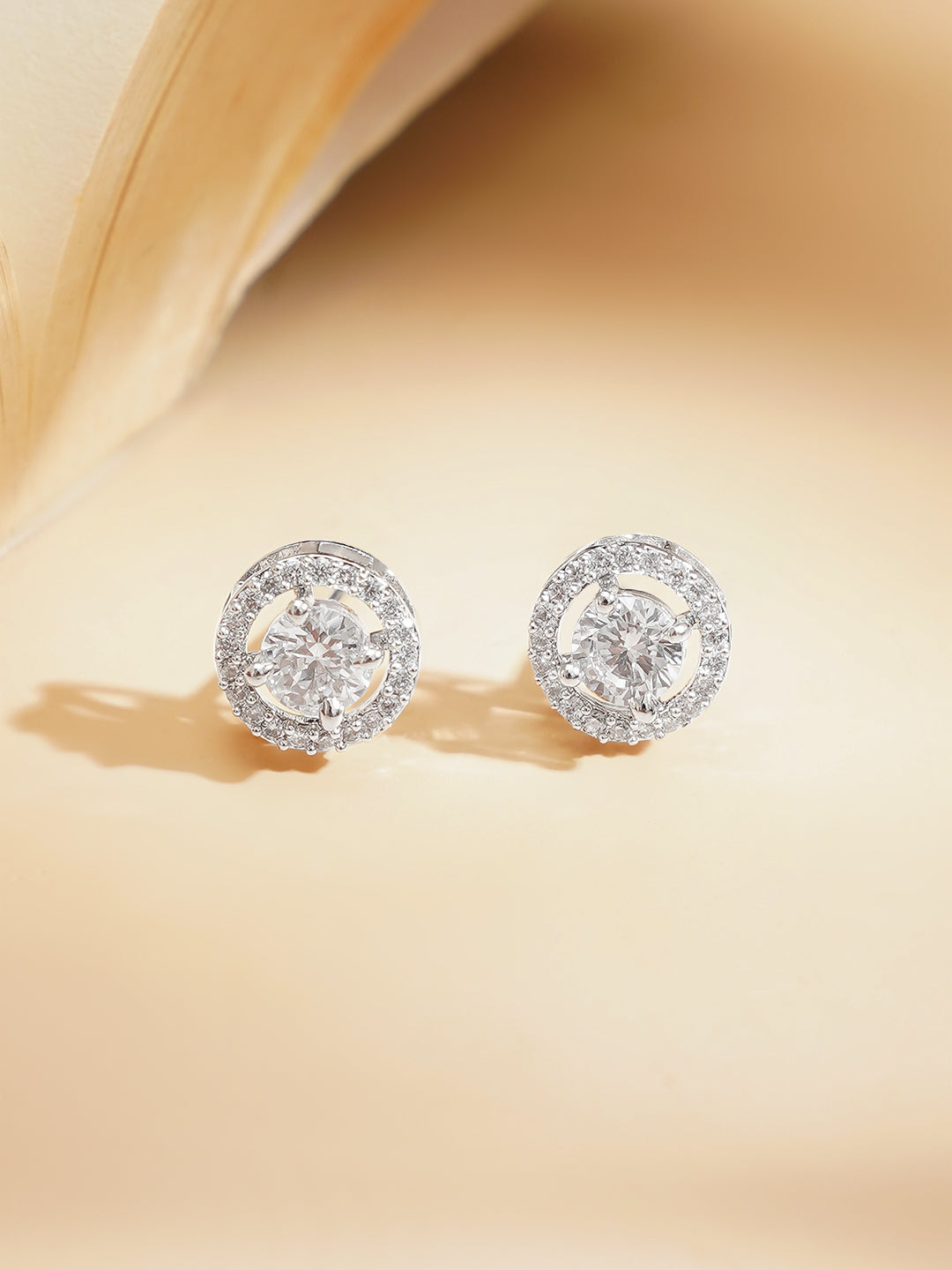 【Rubans】Rhodium Plated American Diamond Zirconia Pendant Set｜ロジウムメッキ アメリカンダイヤモンド ジルコニア ペンダントセット