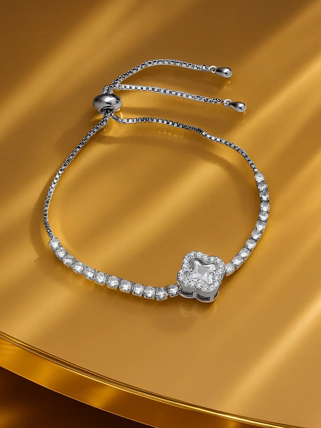 American Diamond Zirconia Bracelet フリーサイズ