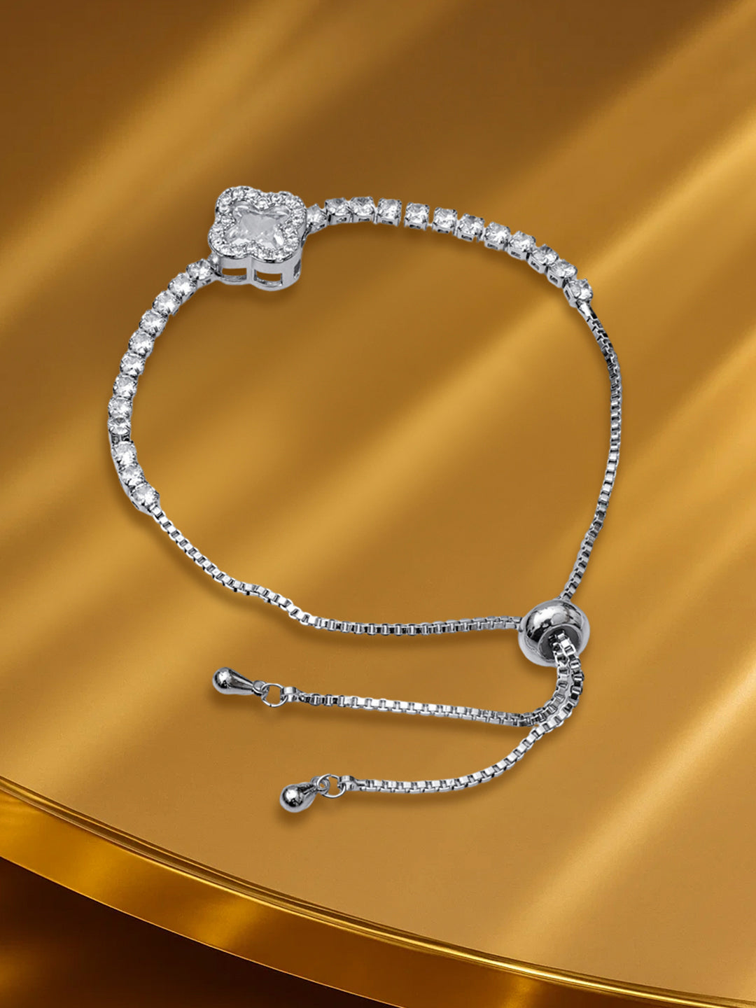 American Diamond Zirconia Bracelet フリーサイズ