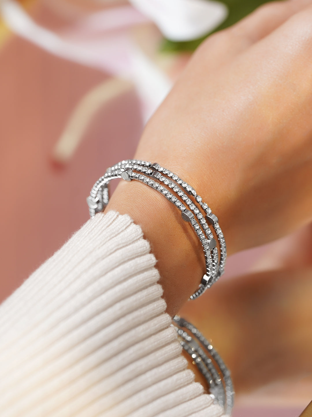 【Rubans】 Heart Motif Silver Bracelet｜ハートモチーフ シルバー ブレスレット