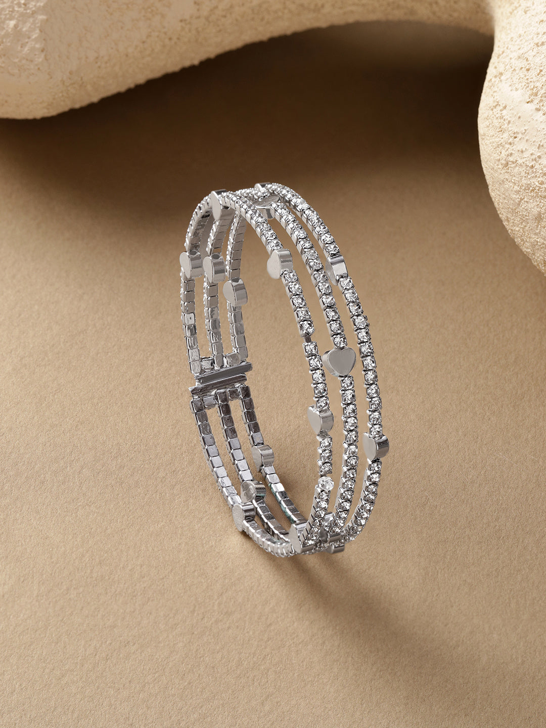 【Rubans】 Heart Motif Silver Bracelet｜ハートモチーフ シルバー ブレスレット