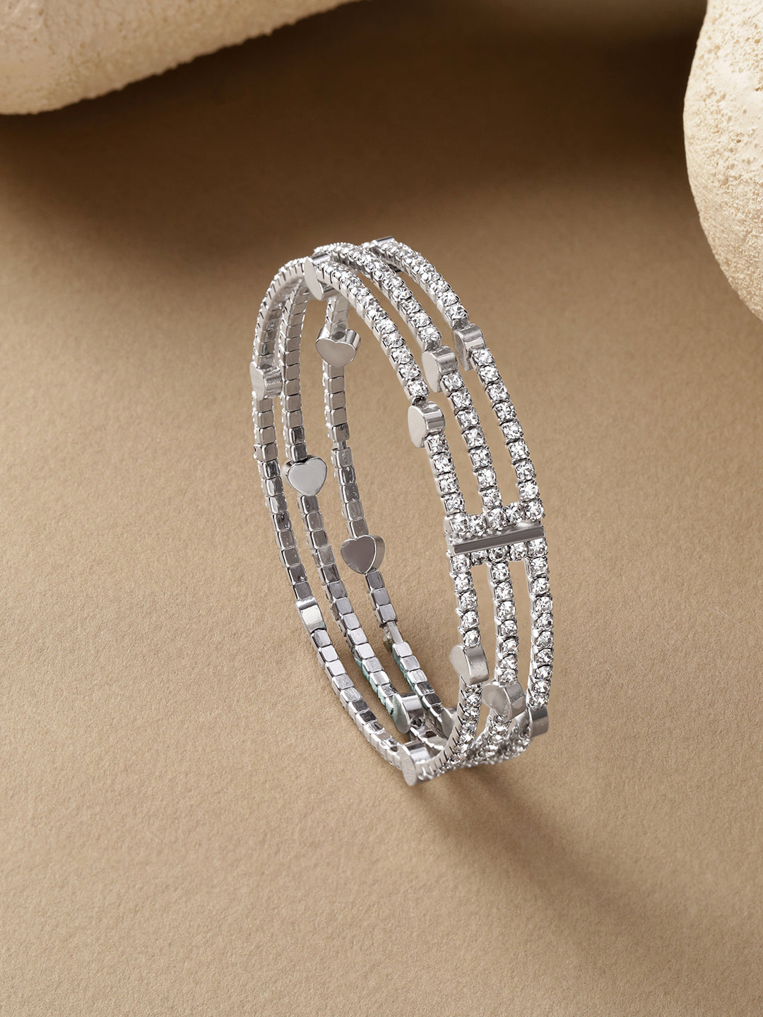 【Rubans】 Heart Motif Silver Bracelet｜ハートモチーフ シルバー ブレスレット